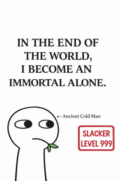 IN THE END OF THE WORLD,   I BECOME AN IMMORTAL ALONE Cover